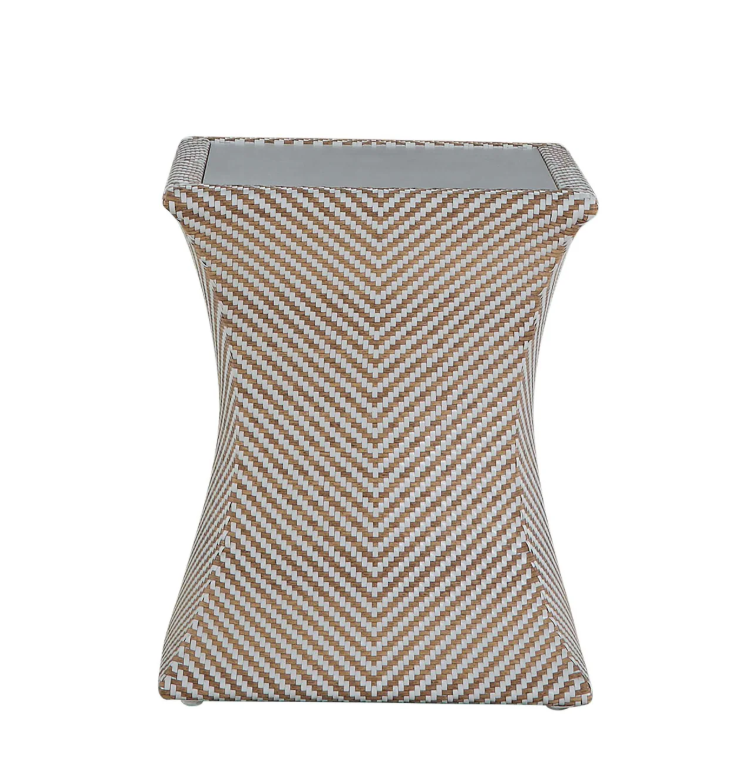 Capri Wicker Square Outdoor End Table