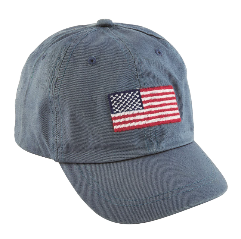 Toddler American Flag Embroidered Hat