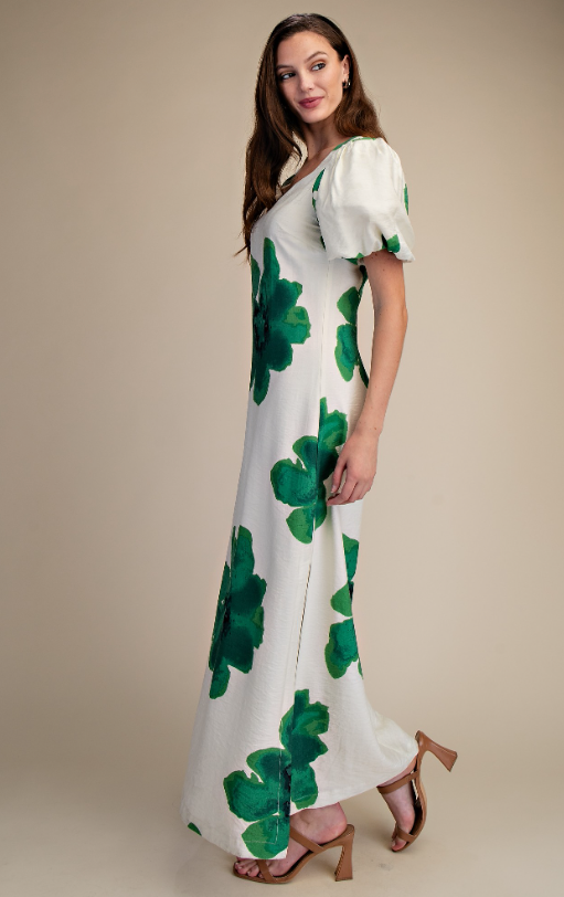 Rosalee Puff Sleeve Maxi Dress