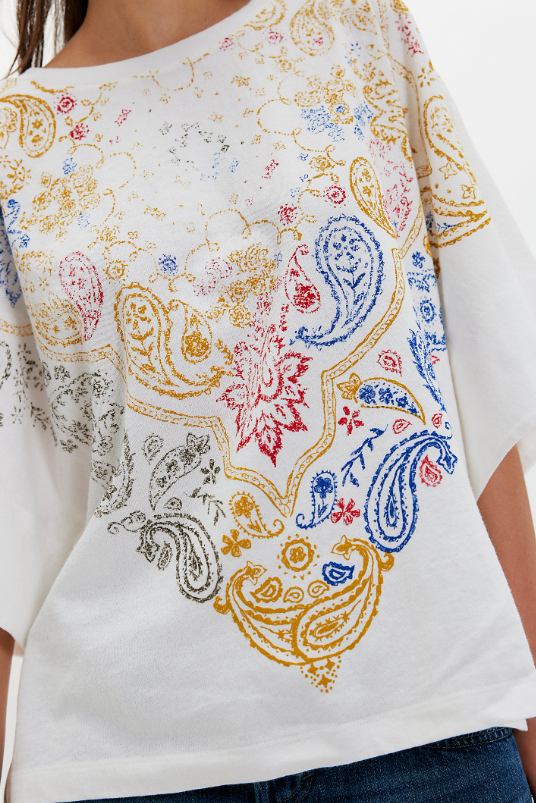 Free People Heirloom Printed Tee