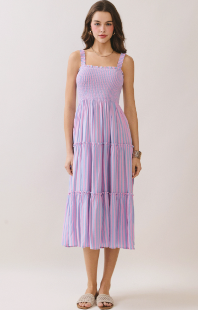 Palm Beach Stripe Midi