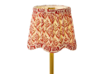 Scalloped Floral Fabric Lampshade