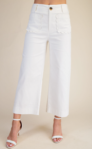 Colette Cropped Wide Leg Pant