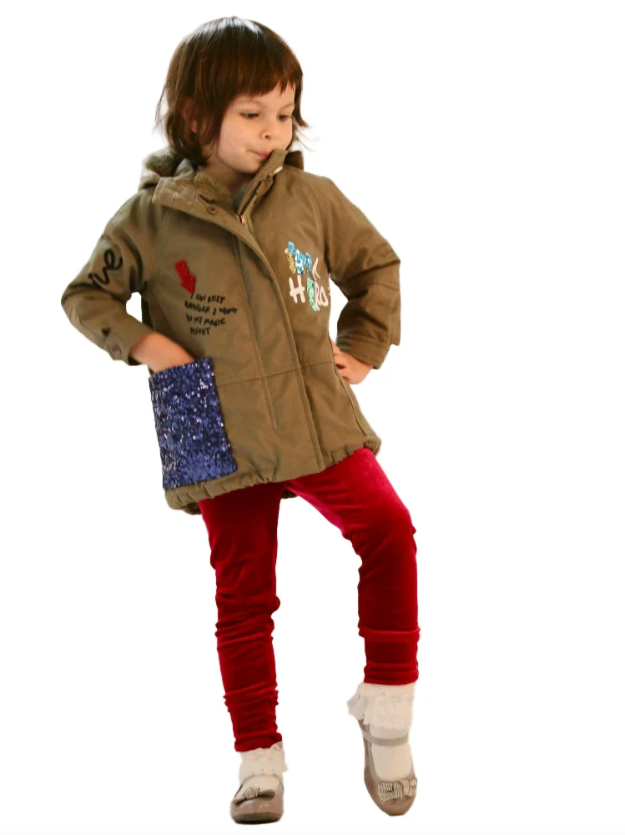 Ciao Milano Viola Fur Lined Children's Coat