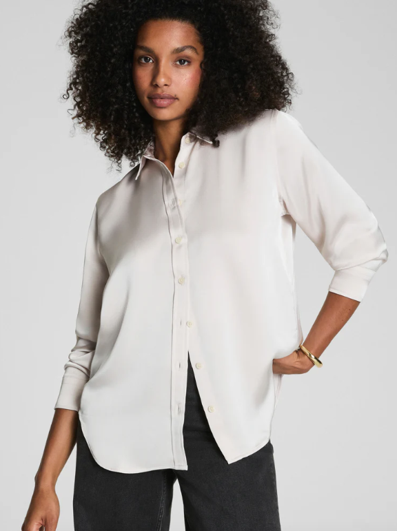SPANX Silky Smooth Button Down - Birch