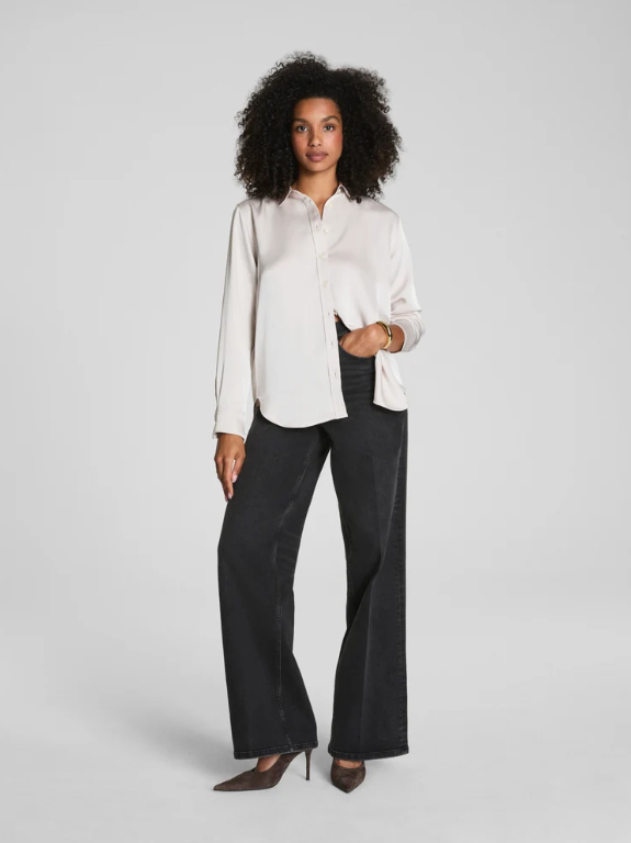 SPANX Silky Smooth Button Down - Birch