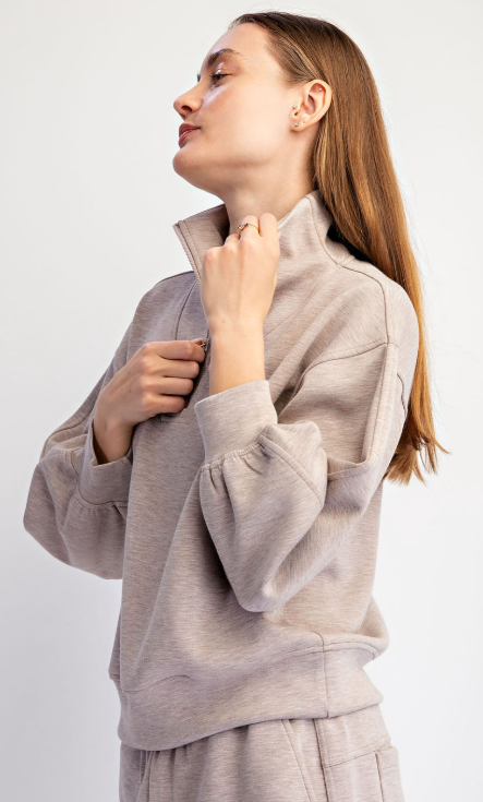 Ceclia Cozy Pullover Taupe