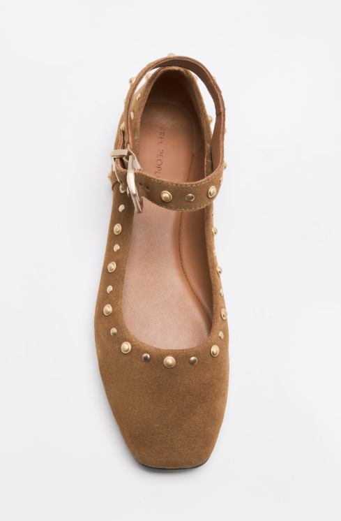 Free People Mystic Halo Mary Jane - Camel