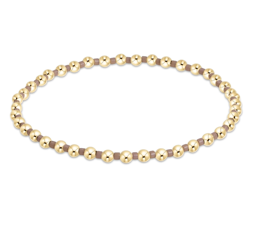 E Newton Hope Grateful 3mm Bead Bracelet