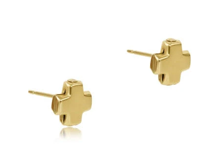 E Newton Signature Cross Studs