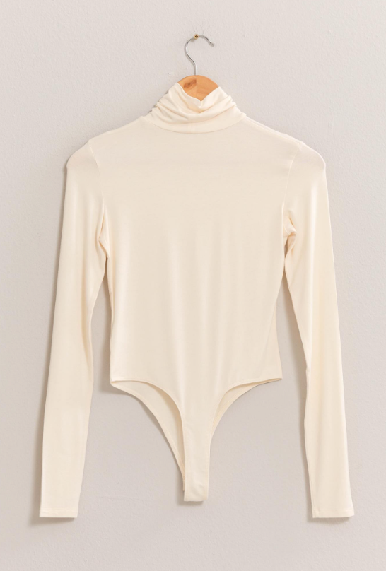 Mackenzie Turtleneck Long Sleeve Bodysuit - Final Sale 30% off in cart