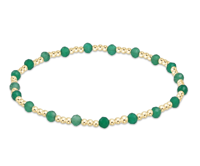 E Newton Sincerity Pattern Bead Bracelet - Gemstone