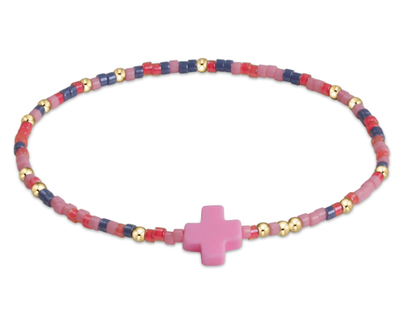 E Newton egirl Hope Unwritten Signature Cross Bracelet