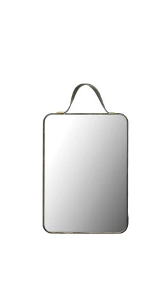 Velvet Ribbon Edged Mirror
