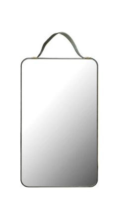 Velvet Ribbon Edged Mirror