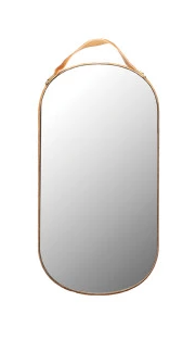 Velvet Ribbon Edged Mirror