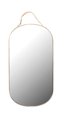Velvet Ribbon Edged Mirror