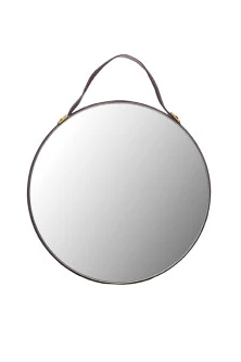 Velvet Ribbon Edged Mirror