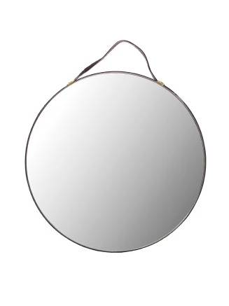 Velvet Ribbon Edged Mirror