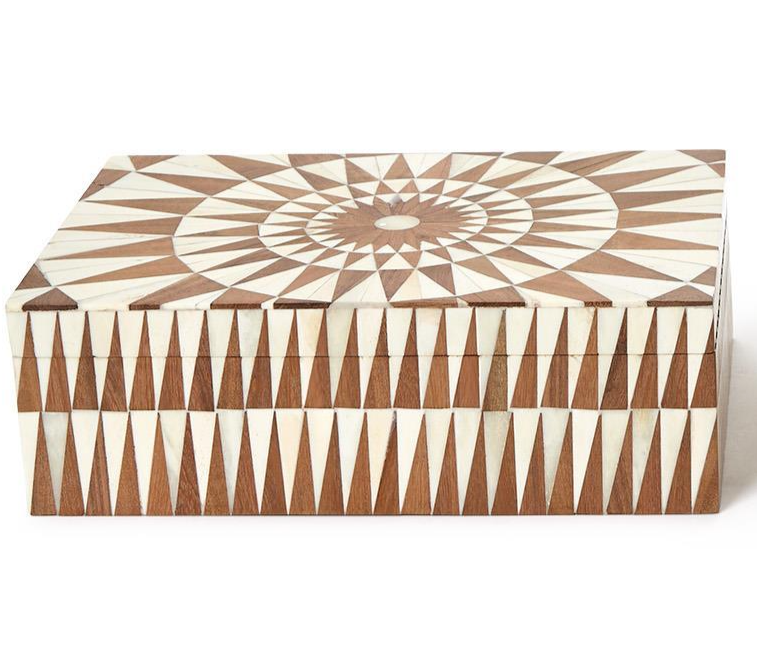 Inlaid Bone Hinged Box