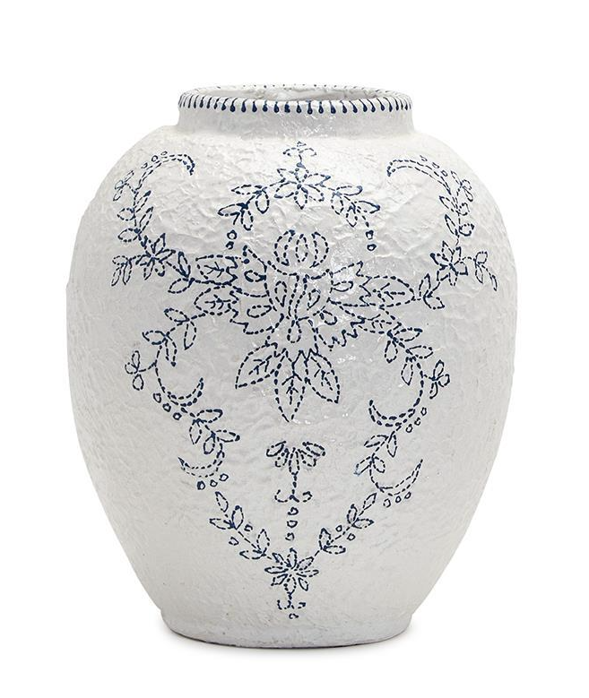 Mykonos Blue and White Vase