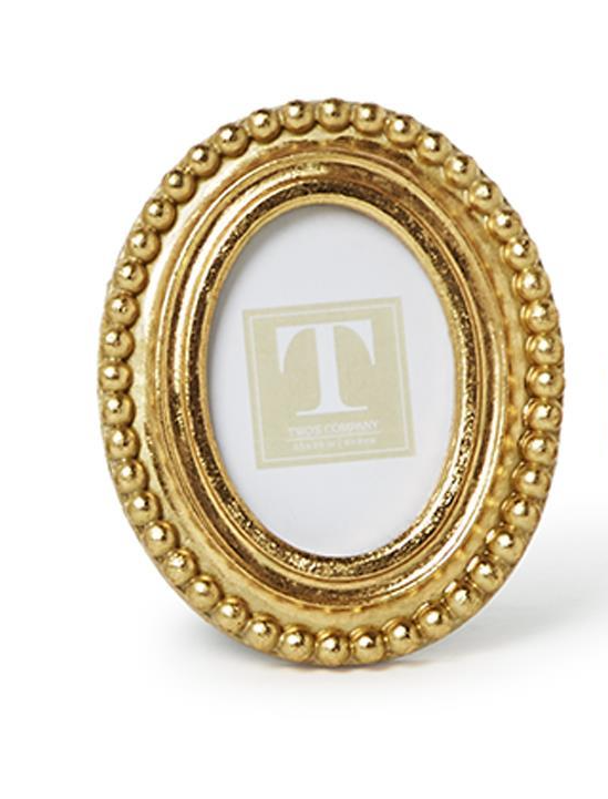 Beaded Gold Frame