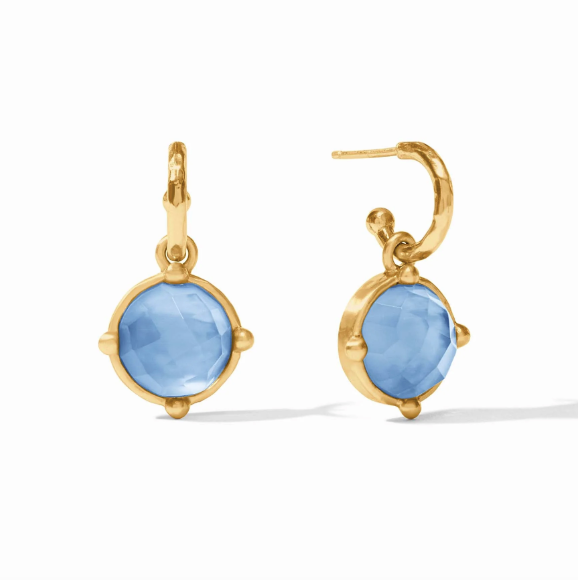 Julie Vos Honeybee Hoop & Charm Earring - Gold