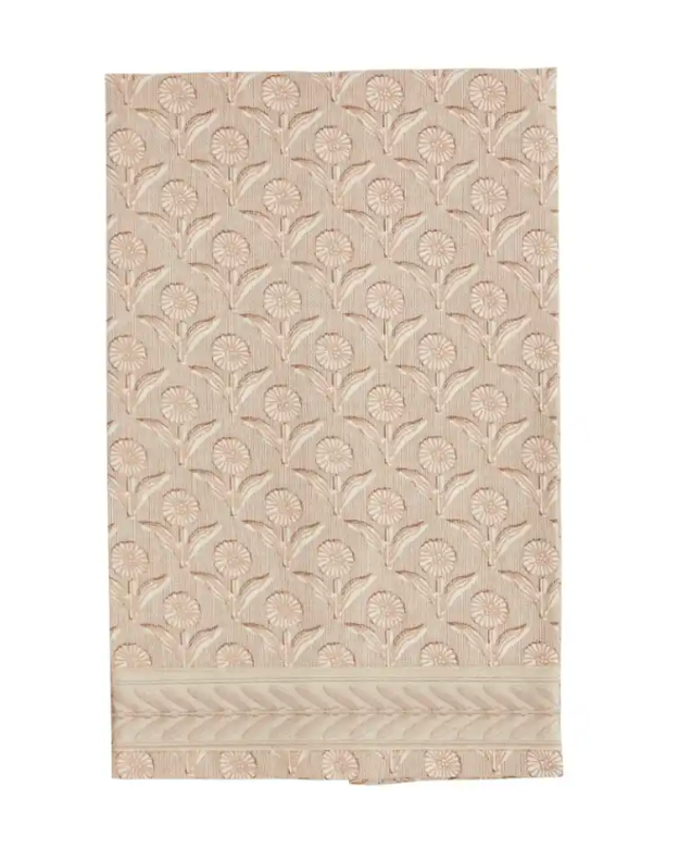 Block Print Ribbon Towel