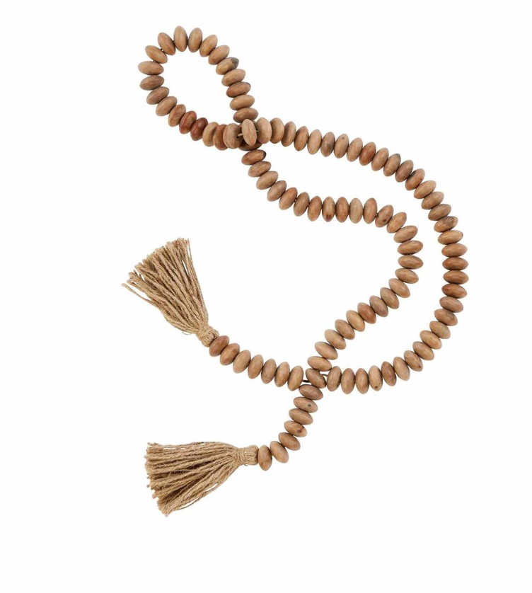 Tassel Wooden Decor Beads