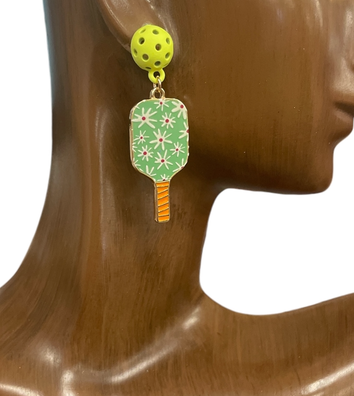 Pickleball Dangle Earrings