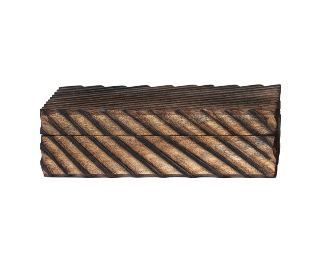 Carved Mango Wood Nesting Box
