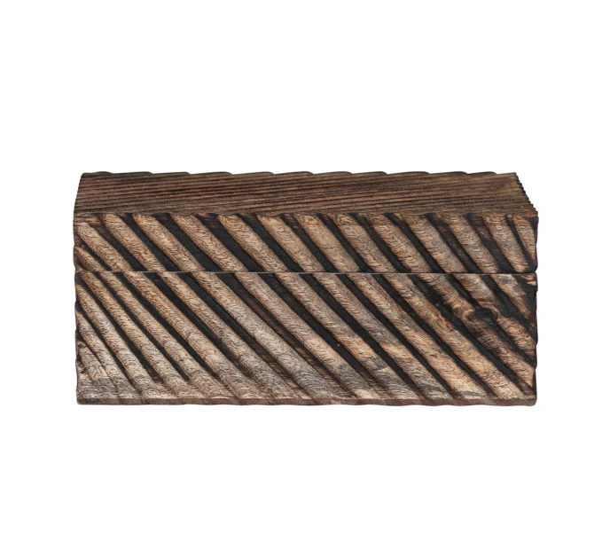 Carved Mango Wood Nesting Box