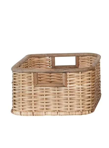 Palm & Rattan Baskets w/ Handles