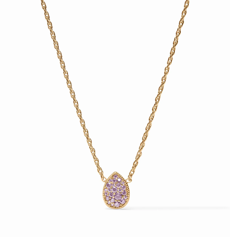 Julie Vos Birthstone Teardrop Delicate Necklace