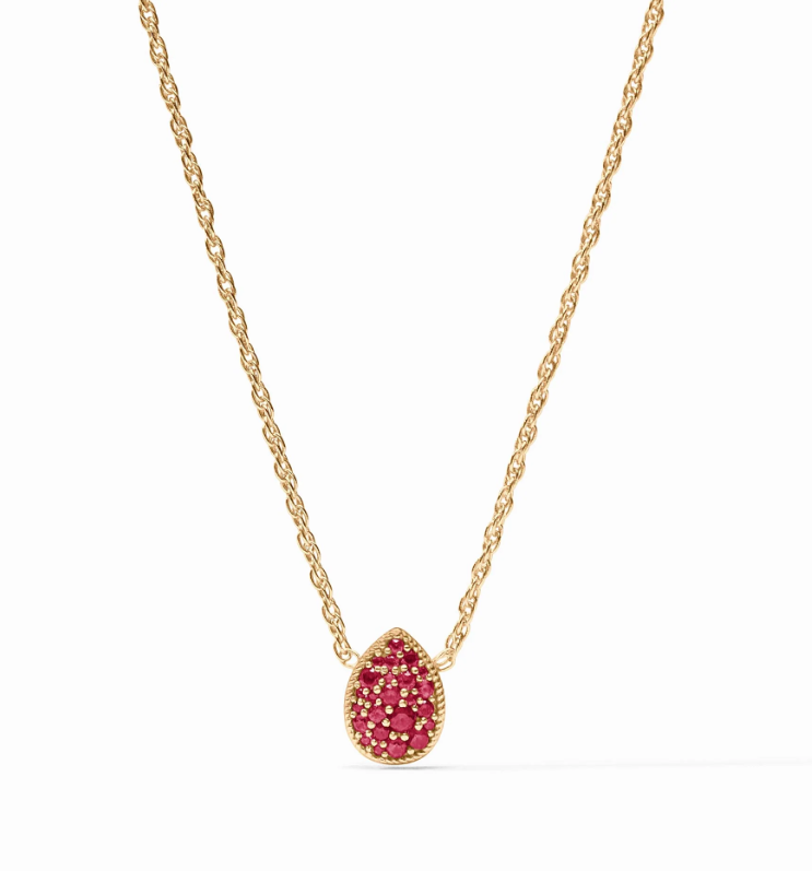 Julie Vos Birthstone Teardrop Delicate Necklace