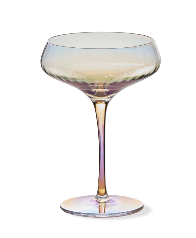Chelsea Iridescent Optic Coupe Glass