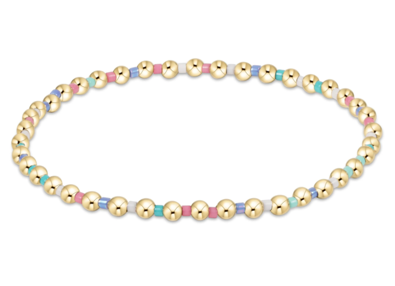 E Newton Hope Grateful 3mm Bead Bracelet