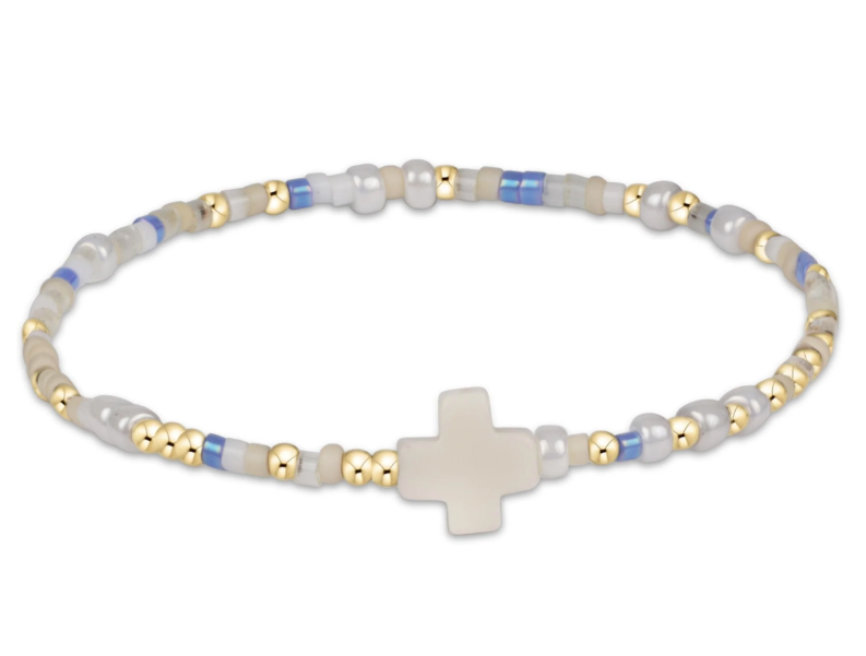E Newton egirl Hope Unwritten Signature Cross Bracelet