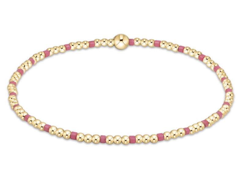 E Newton egirl Hope Sincerity Pattern 2mm Bead Bracelet