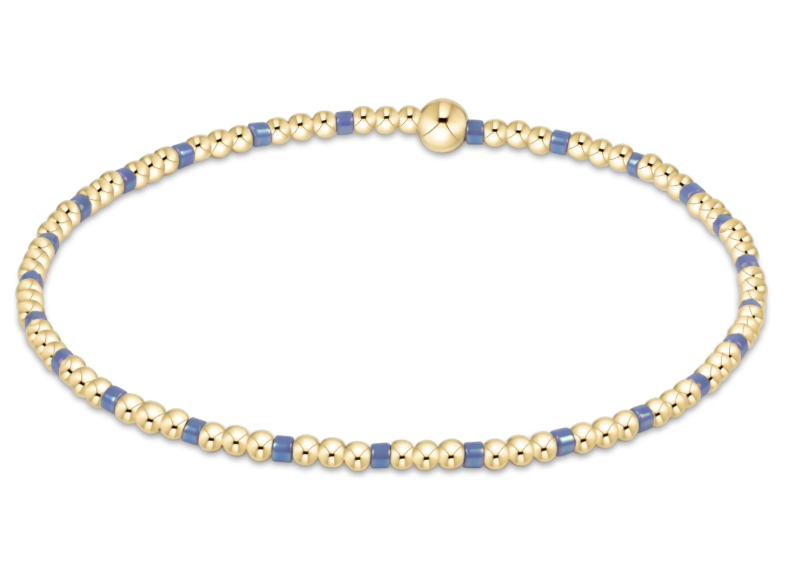 E Newton Hope Sincerity Pattern 2mm Bead Bracelet