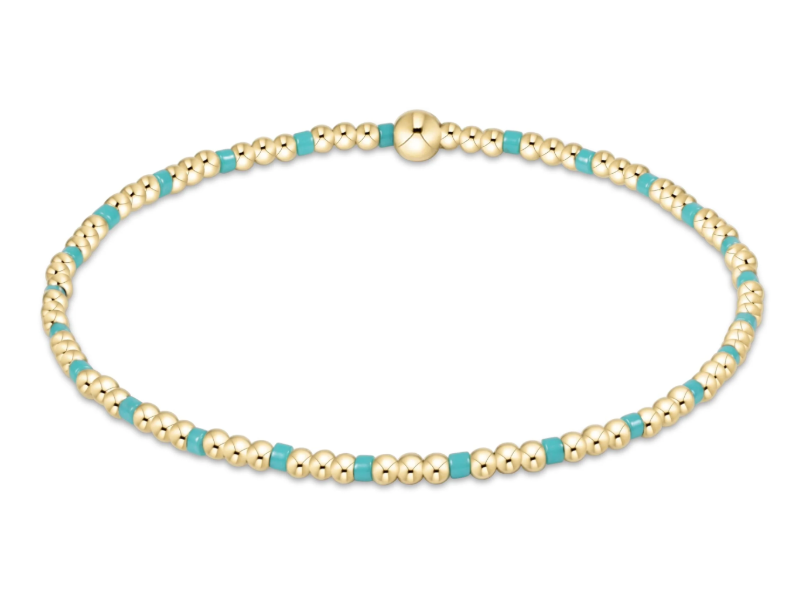 E Newton Hope Sincerity Pattern 2mm Bead Bracelet