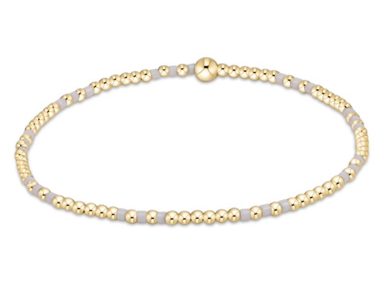 E Newton Hope Joy Pattern 2mm Bead Bracelet