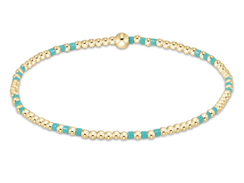 E Newton Hope Joy Pattern 2mm Bead Bracelet