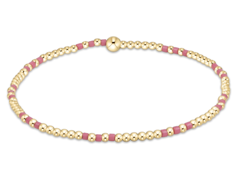 E Newton Hope Joy Pattern 2mm Bead Bracelet