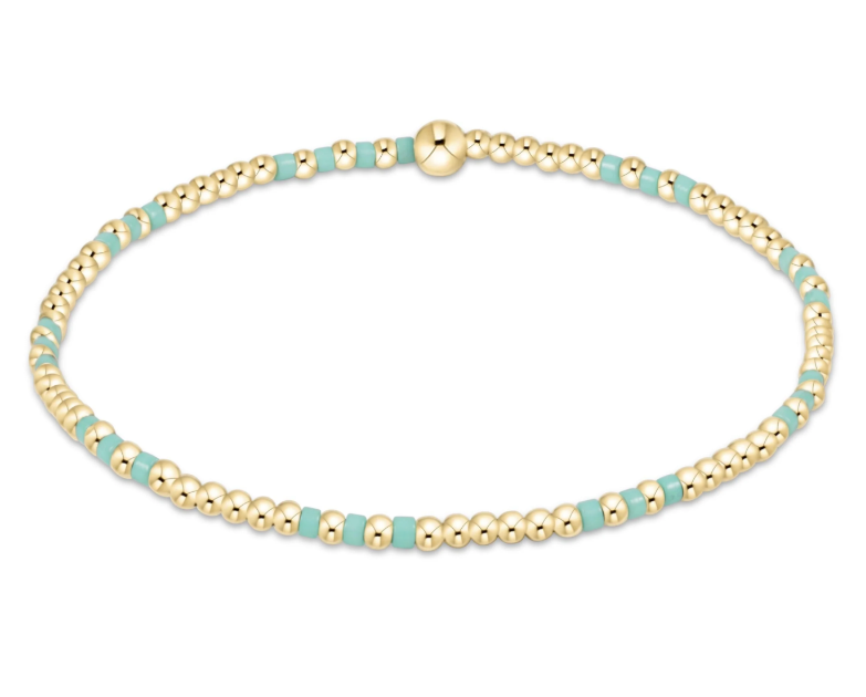 E Newton Hope Joy Pattern 2mm Bead Bracelet