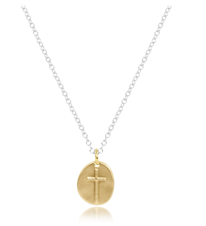 E Newton 16" Necklace - Inspire Charm Mixed Metal