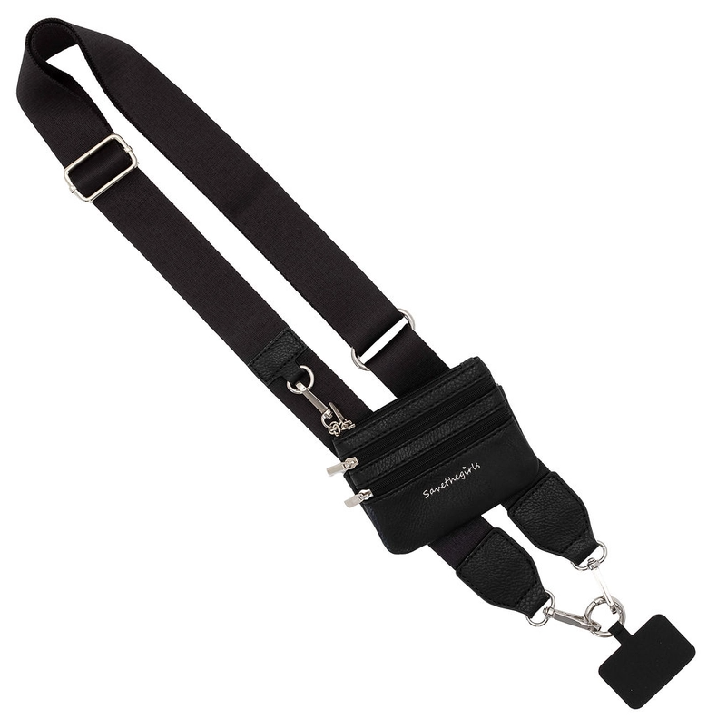 Clip & Go Crossbody Strap w/ Zippered Pouch