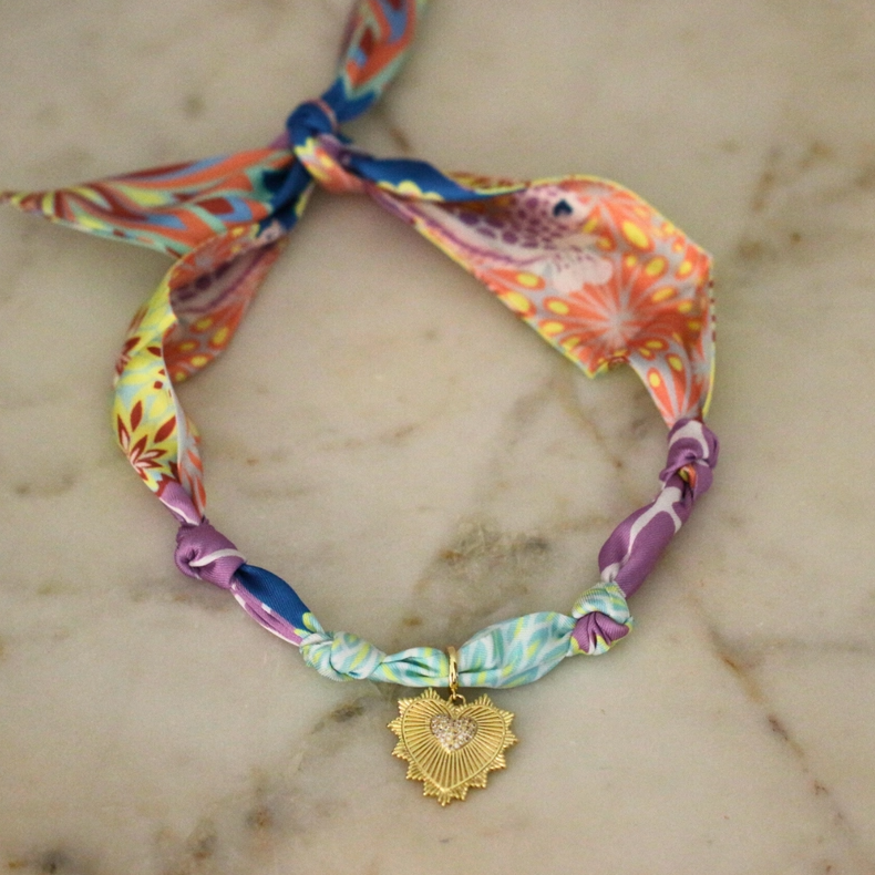 Sunset Garden Scarf Necklace