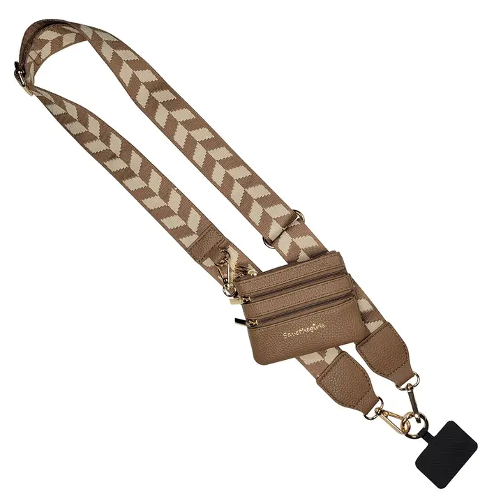 Clip & Go Crossbody Strap w/ Zippered Pouch
