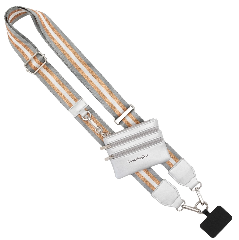 Clip & Go Crossbody Strap w/ Zippered Pouch